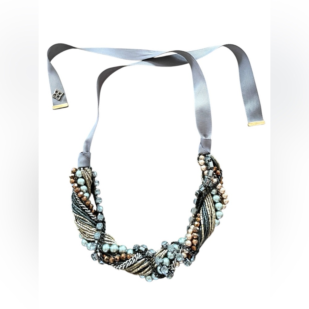 BCBGMAXAZRIA Multi-Strand Necklace with Ribbon Tie